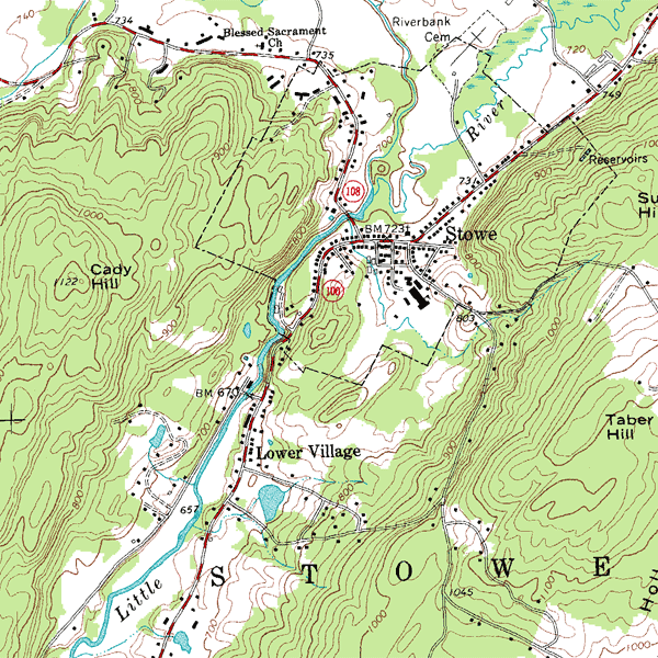 topographic map example